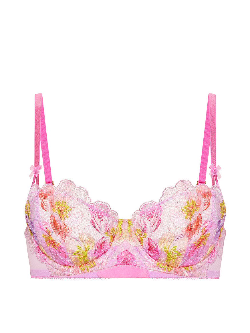 Buy Wicked Unlined Watercolor Embroidery Balconette Bra