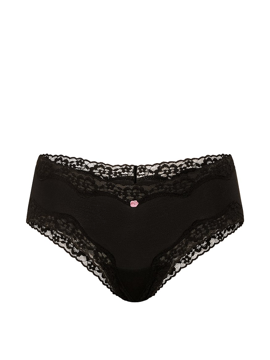 Cotton Lace-Waist Cheeky Panty