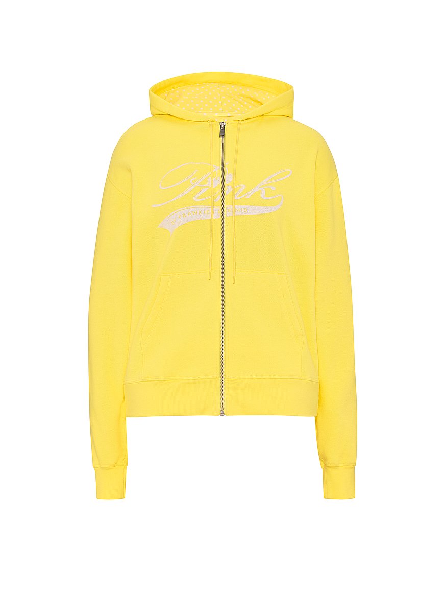 Buy Berry Full Zip Hooded Sweatshirt, Canary Yellow - Order