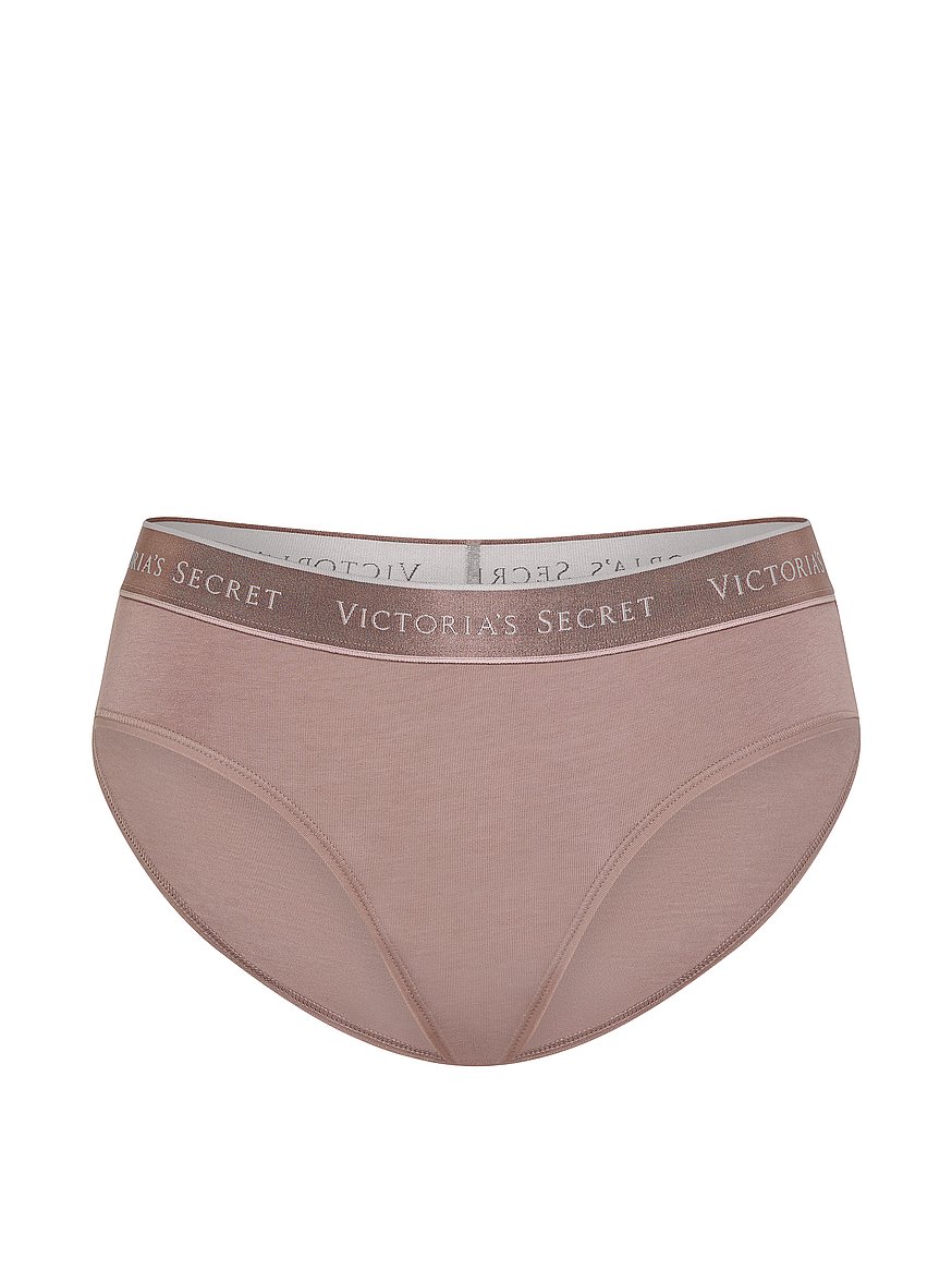 Buy Logo Cotton Hiphugger Panty, Iced Coffee - Order Panties