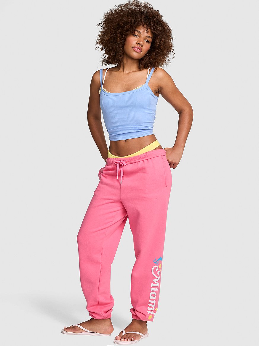 Buy Campus Fleece™ Sweatpants, Love Me Pink - Order Bottoms online