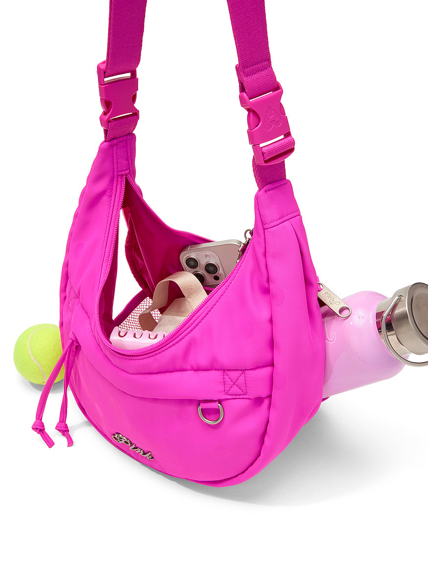 Buy Convertible Nylon Sling Bag, Pink - Order Bags online  display picture 3