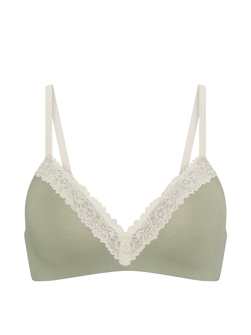 SILK　シルク　BETTER LOVE 　ベターラブ　MARTY BRACEY Buy Wear Everywhere™ Lightly Lined Wireless Bra, Slate Green