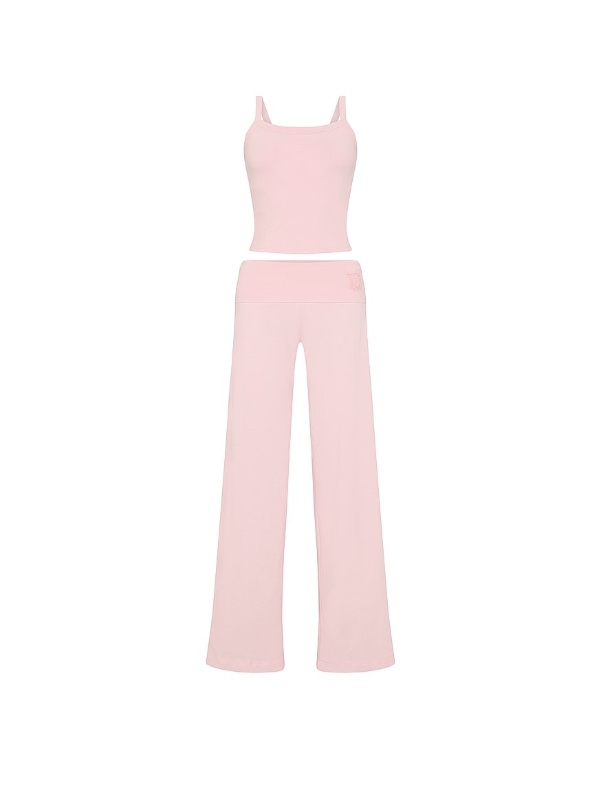Buy 100% Cotton Tank & Pants Set, Bermuda Pink - Order Pajamas