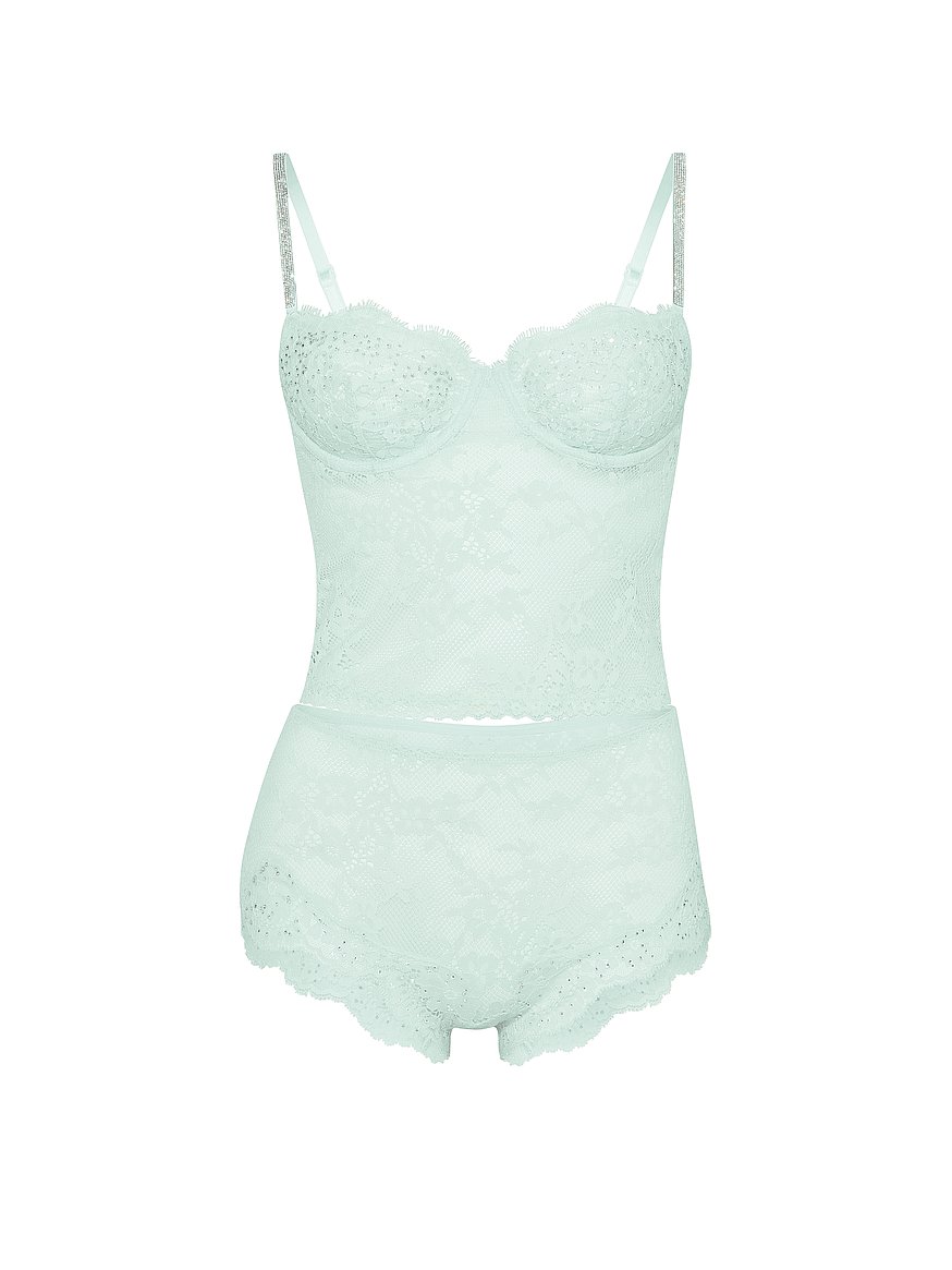Buy Wicked Twinkle Lace Cami & Shortie Set, Blue Bliss - Order