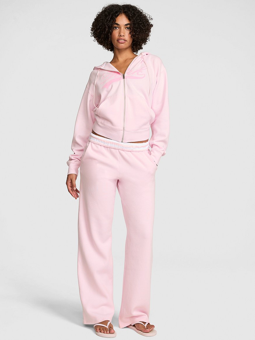 Buy Berry Fleece Sweatpants, Pink Tulip - Order Bottoms online
