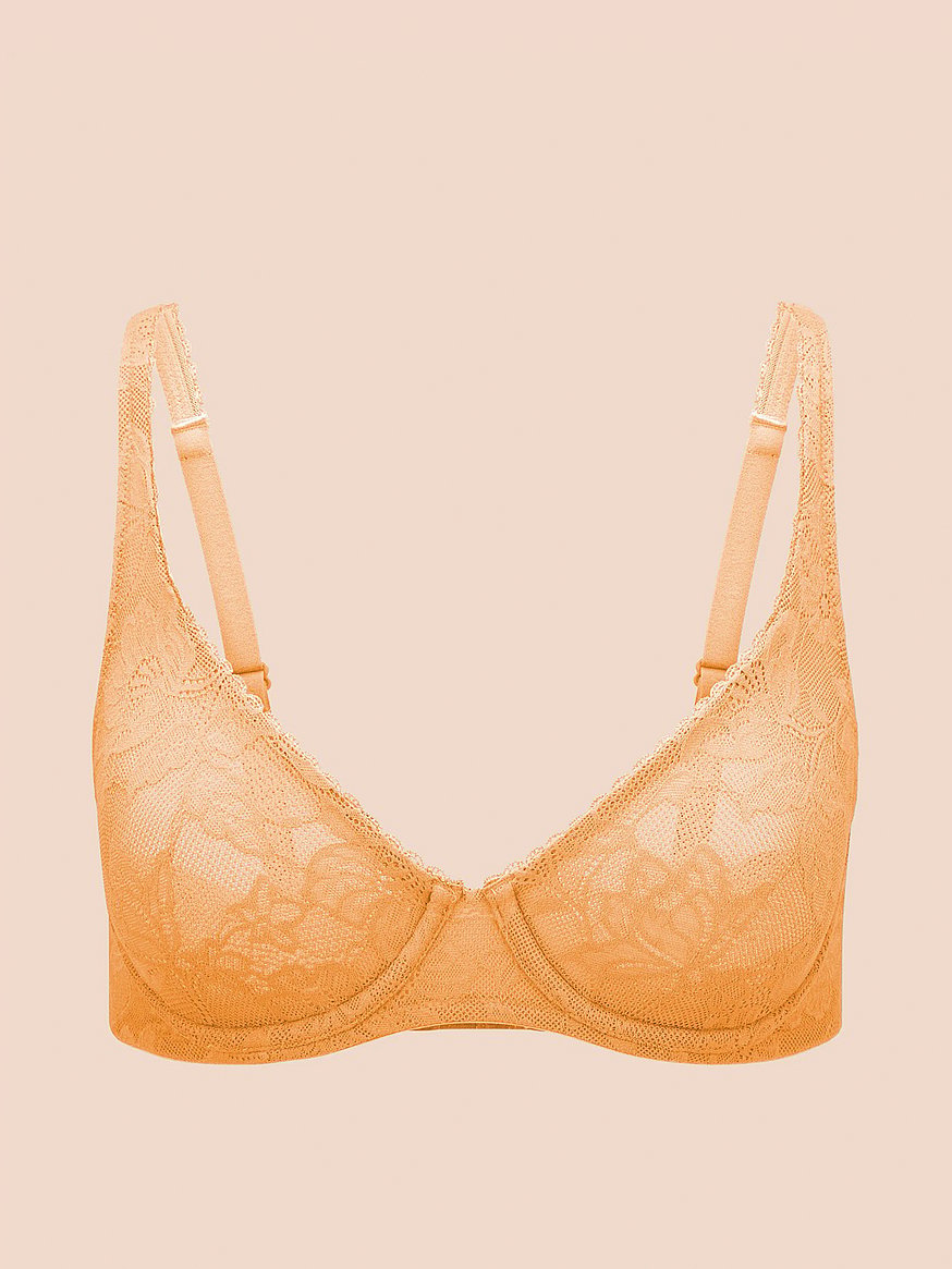 Unoa ウノアレオタード ／Degage size L Buy Winona Unlined Demi Bra, Peach Cobbler - Order Bras online