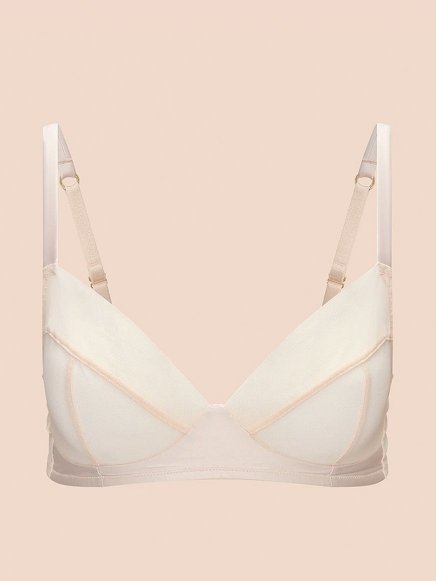 Buy Tannessee Plunge Bra, Creme De Peche - Order Bras online