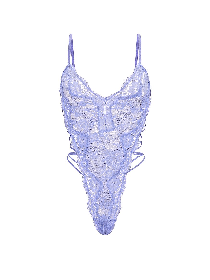 Victoria’s secret Buy Lace Strappy Triangle Crotchless Teddy, Verywinkle - Order