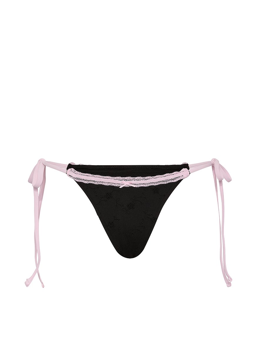 Buy Rosemary Eyelet Itsy Bottom, Black - Order Bikini Bottom