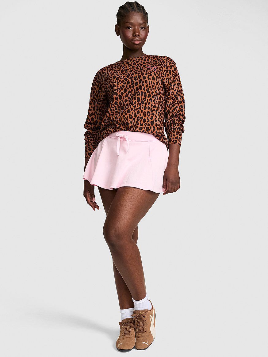 Buy Campus Cotton™ Long-Sleeve Tee, Leopard - Order Tops online