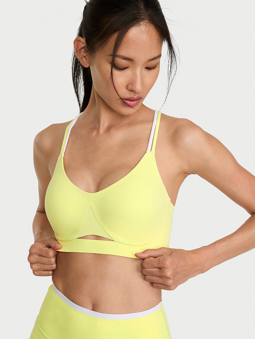 Buy VSX Elevate™ Strappy-Comfort Sports Bra , Lime Yellow - Order