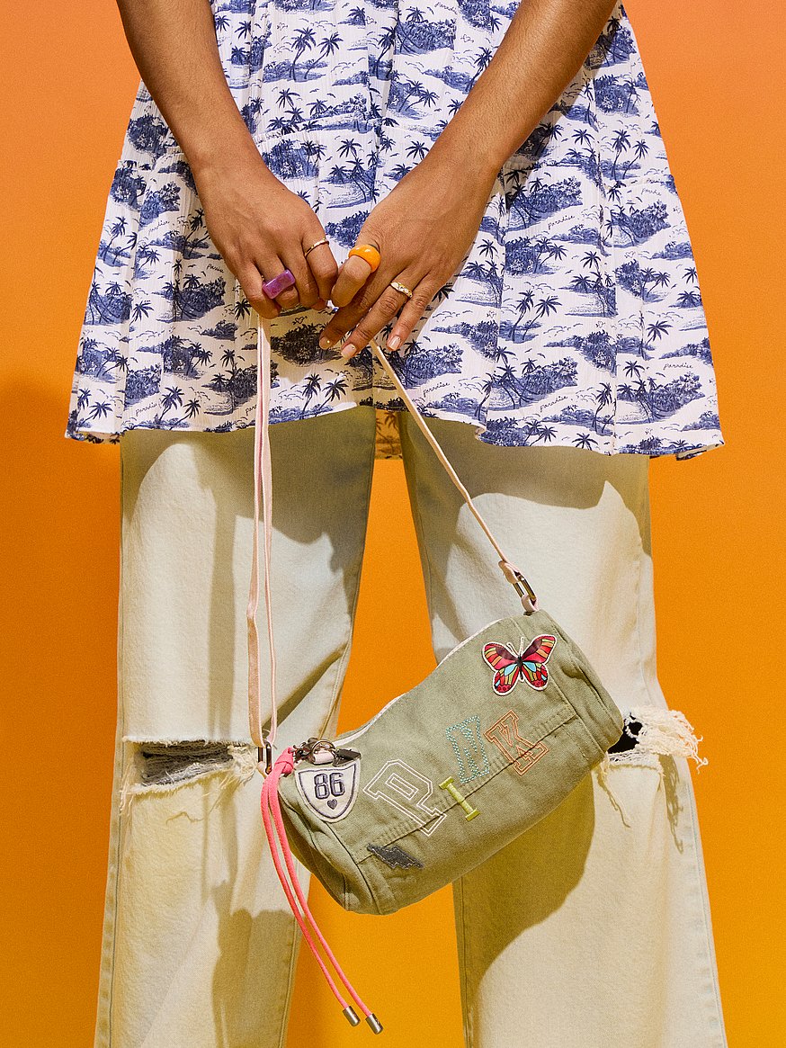 Buy Canvas Rolled Duffle Shoulder Bag, Seaglass Heritage Patch