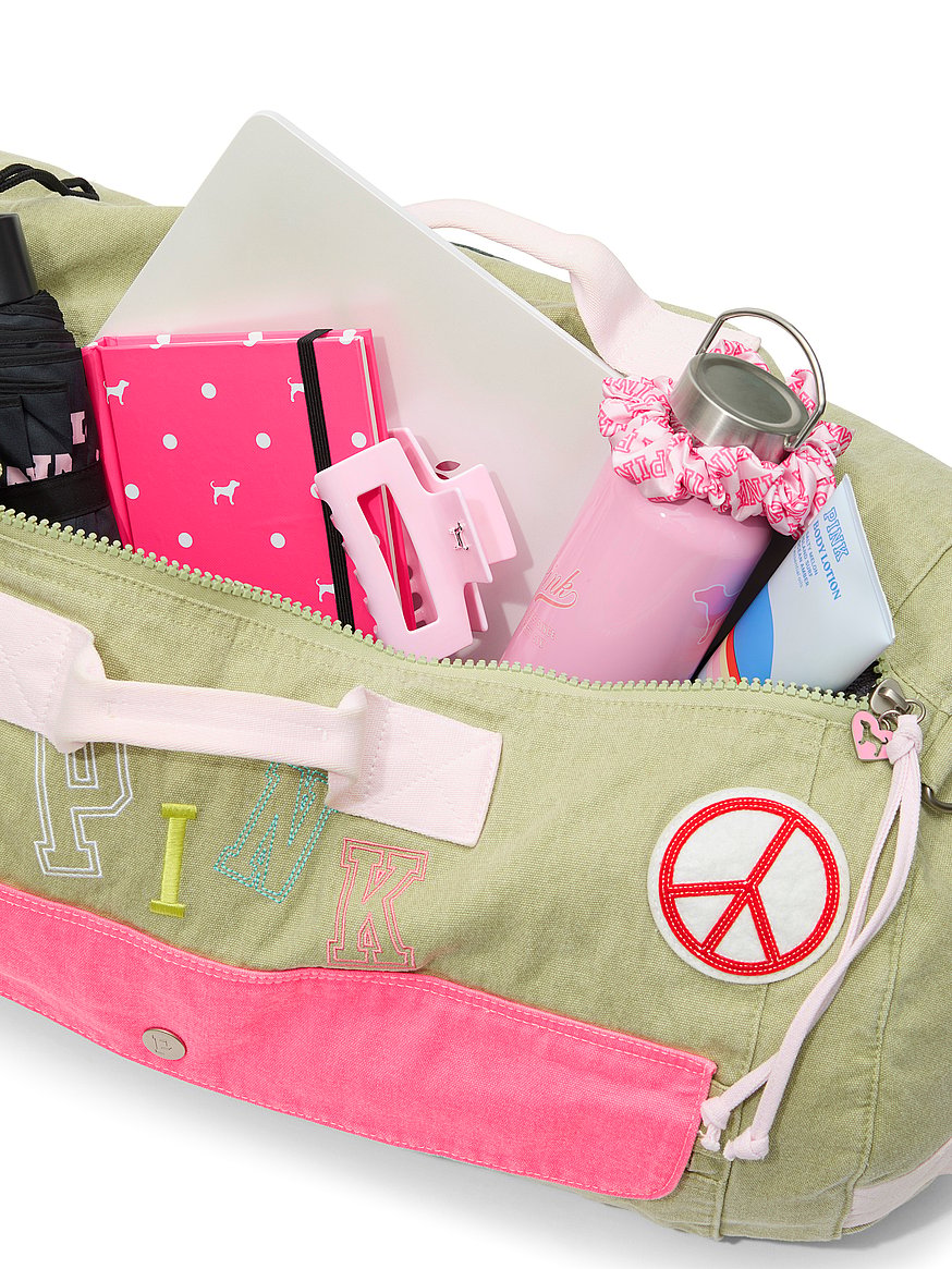 Buy Canvas Rolled Duﬄe Bag, Seaglass Heritage Patch - Order Bags