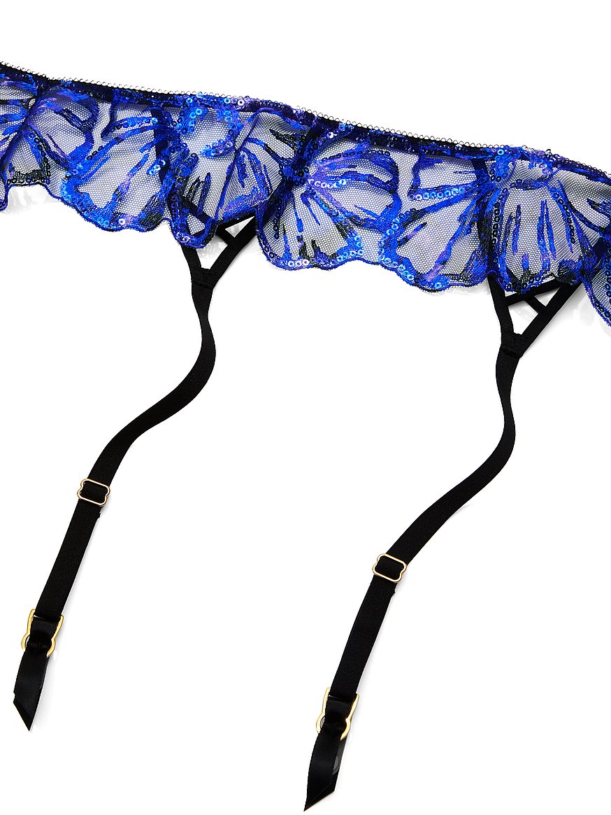 Buy Party Floral Sequin Embroidery Garter Belt, Blue Party Floral - Order Garters online - Victoria's Secret Buy Party Floral Sequin Embroidery Garter Belt, Blue Party Floral - Order Garters online - Victoria's Secret
