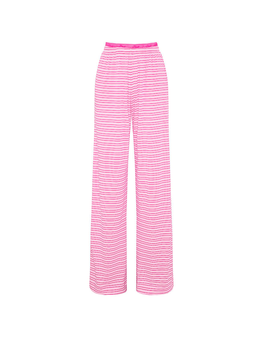 Buy Light as Air Jersey Pants, Coconut Pink Stripes - Order Pajama