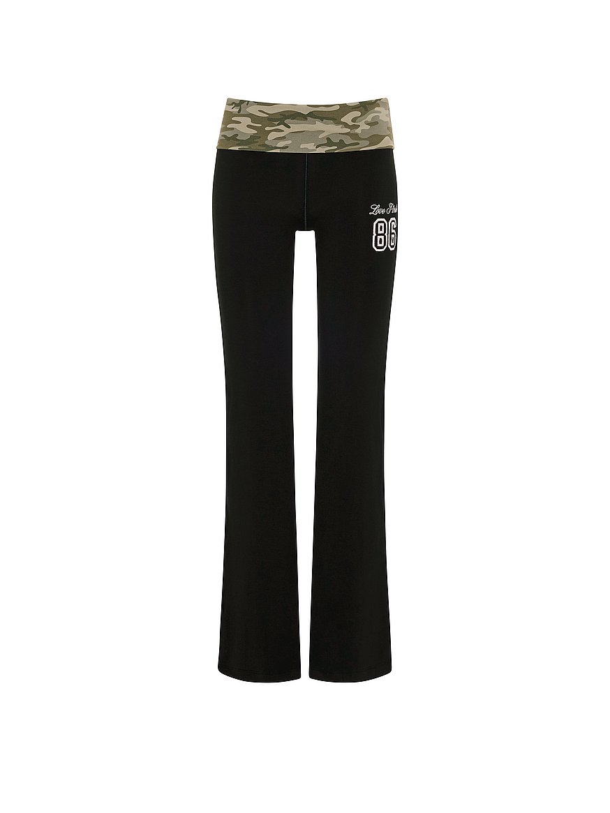 Buy All-Day Cotton™ Foldover Flare Leggings, Black Camo - Order