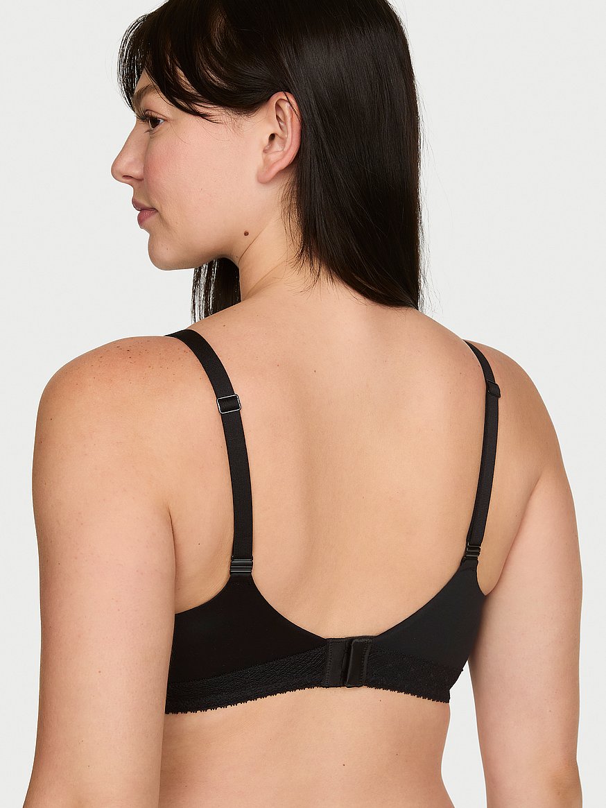 Buy Perfect Shape Lace-Trim Push-Up Bra, Black - Order Bras online