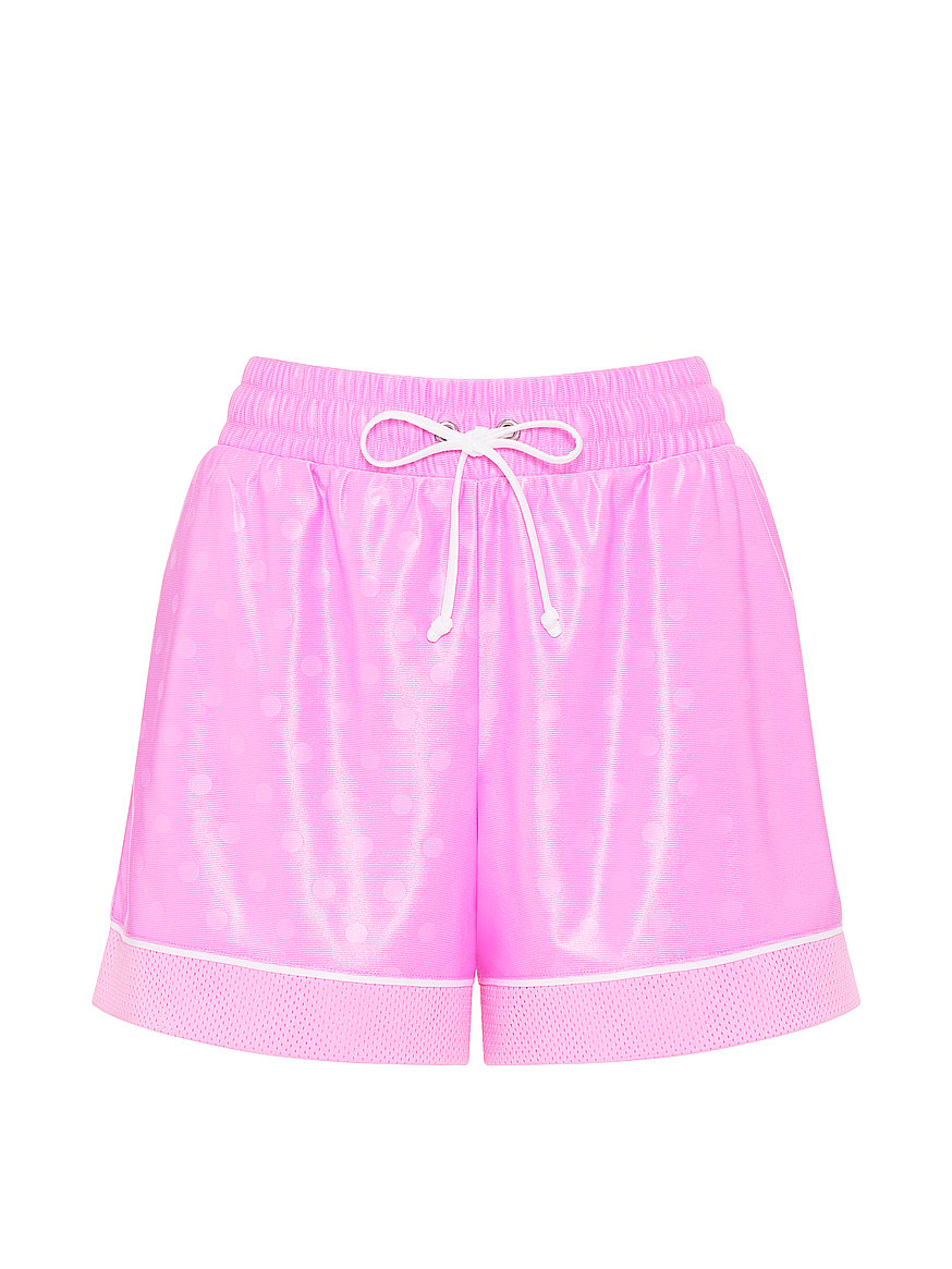Buy Goal-Getter Satin Boxy Shorts, Pink Lollipop - Order Bottoms