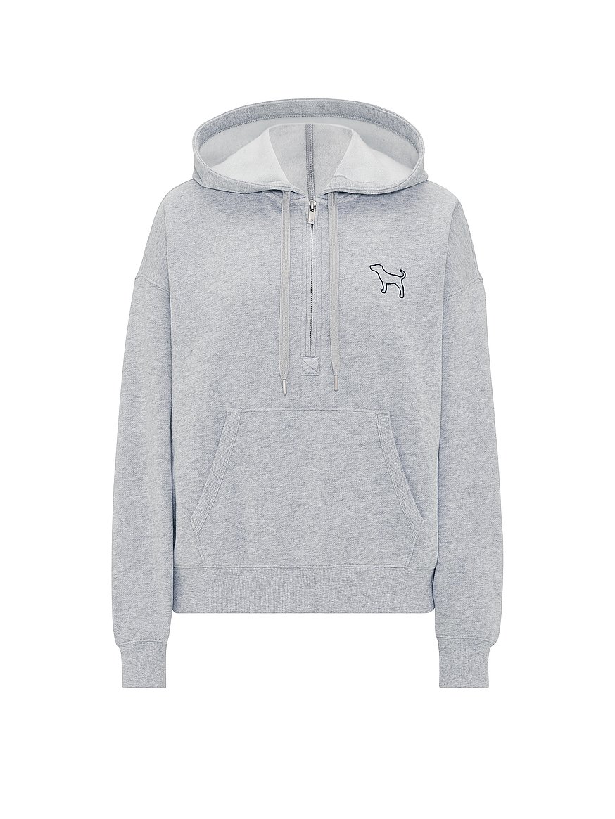 Buy Campus Fleece™ Half-Zip Hoodie, Medium Heather Grey - Order