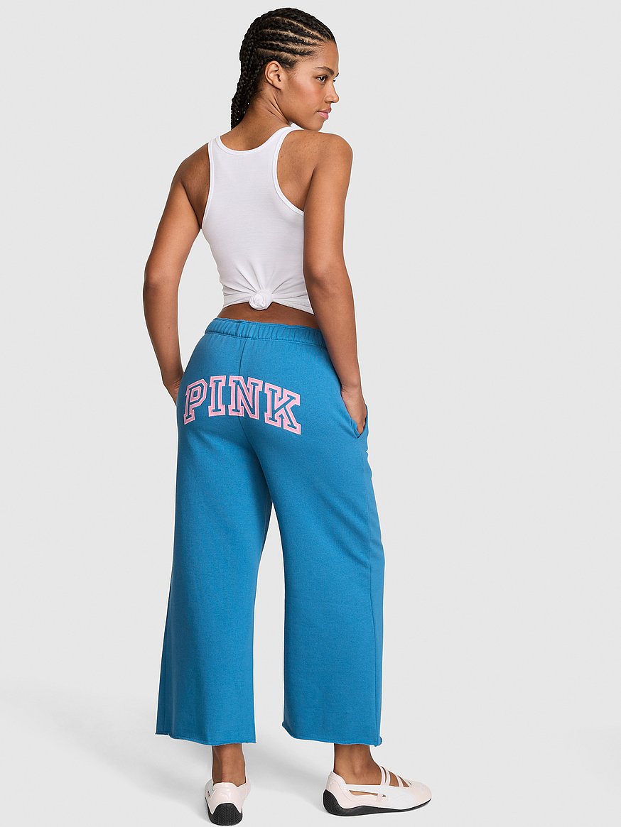 Buy Campus Fleece™ Cropped Wide-Leg Sweatpants, Varsity Blue