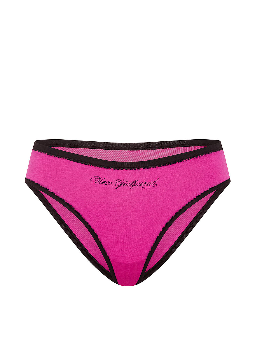 Buy Cotton Cheeky Panty, Pink Fire With Hex Girlfriend Graphic