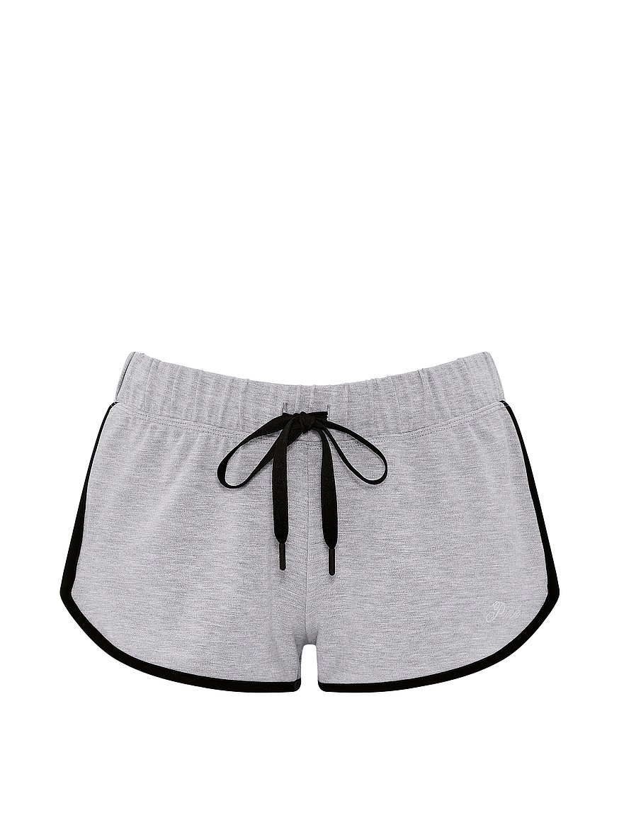 Buy Soft Modal Micro Shorts, Heather Grey Bling - Order Bottoms