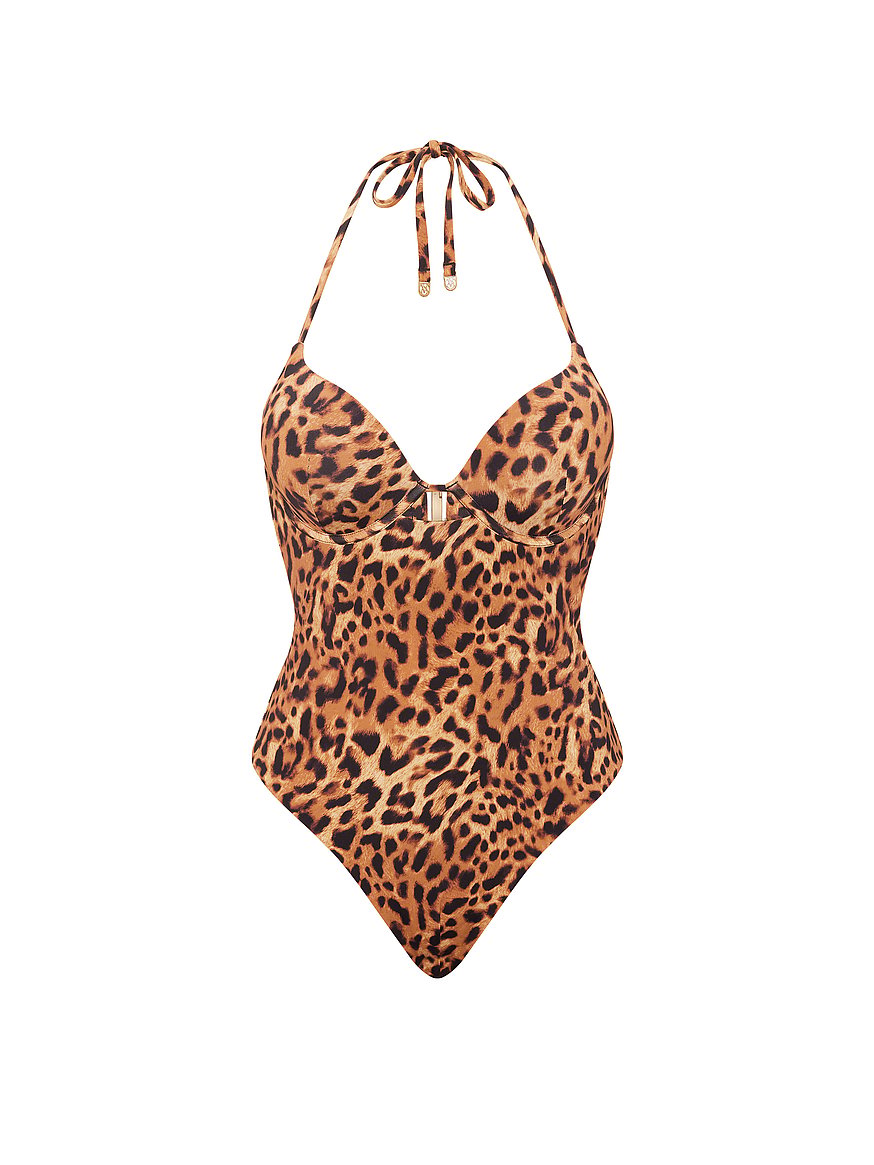 Buy Bombshell Add-2-Cups One-Piece Swimsuit, Leopard - Order One