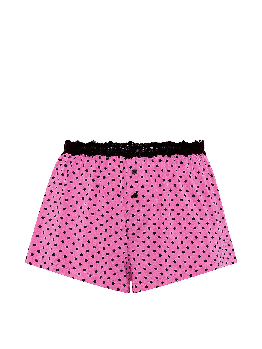 Buy 24/7 Lounge Modal Lace-Trim Micro Shorts, Sizzling Strawberry