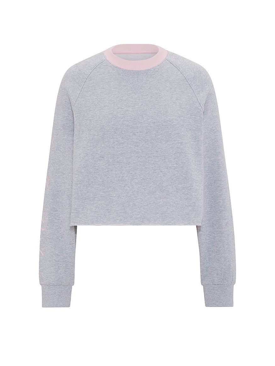 Buy PINK | Elle Campus Fleece™ Cropped Crew Sweatshirt, Medium