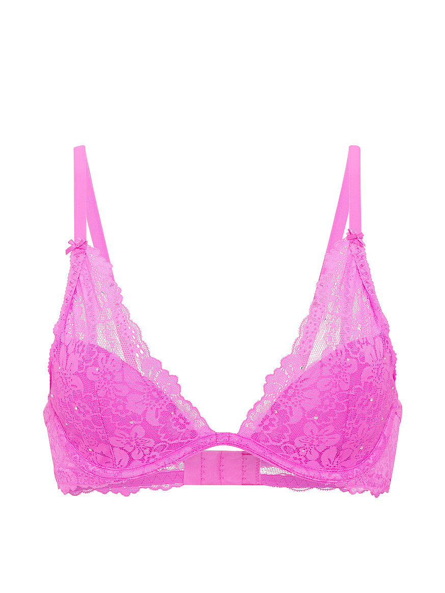 Buy PINK Wink™ Lightly Lined Plunge Bra, Pink Berry - Order Bras