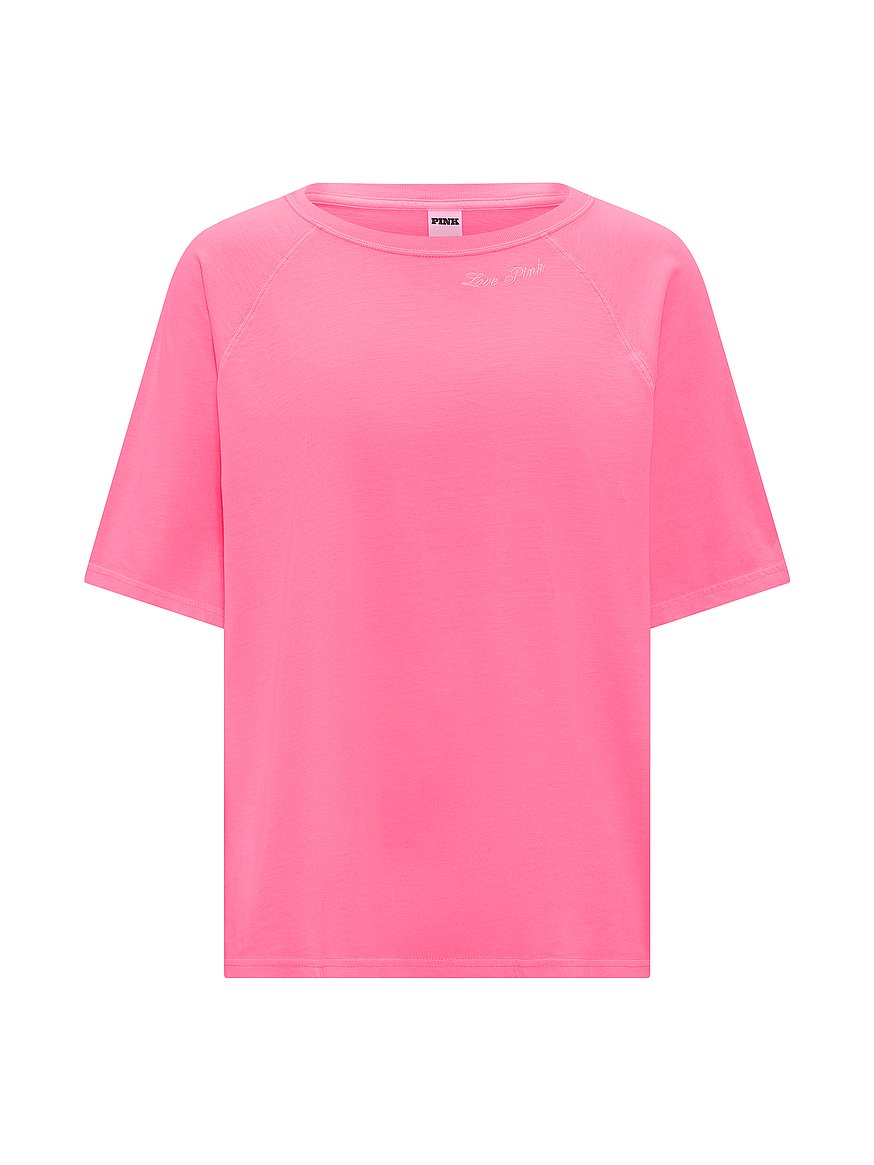 Buy Campus Cotton™ Raglan Tee, - Order Tops online - Victoria's