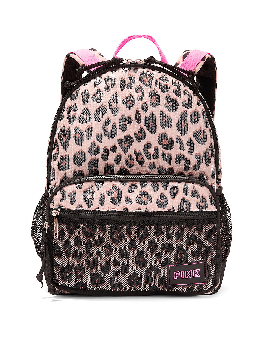Buy Sequin Campus Backpack 16.3 Liters, Leopard Sequin - Order