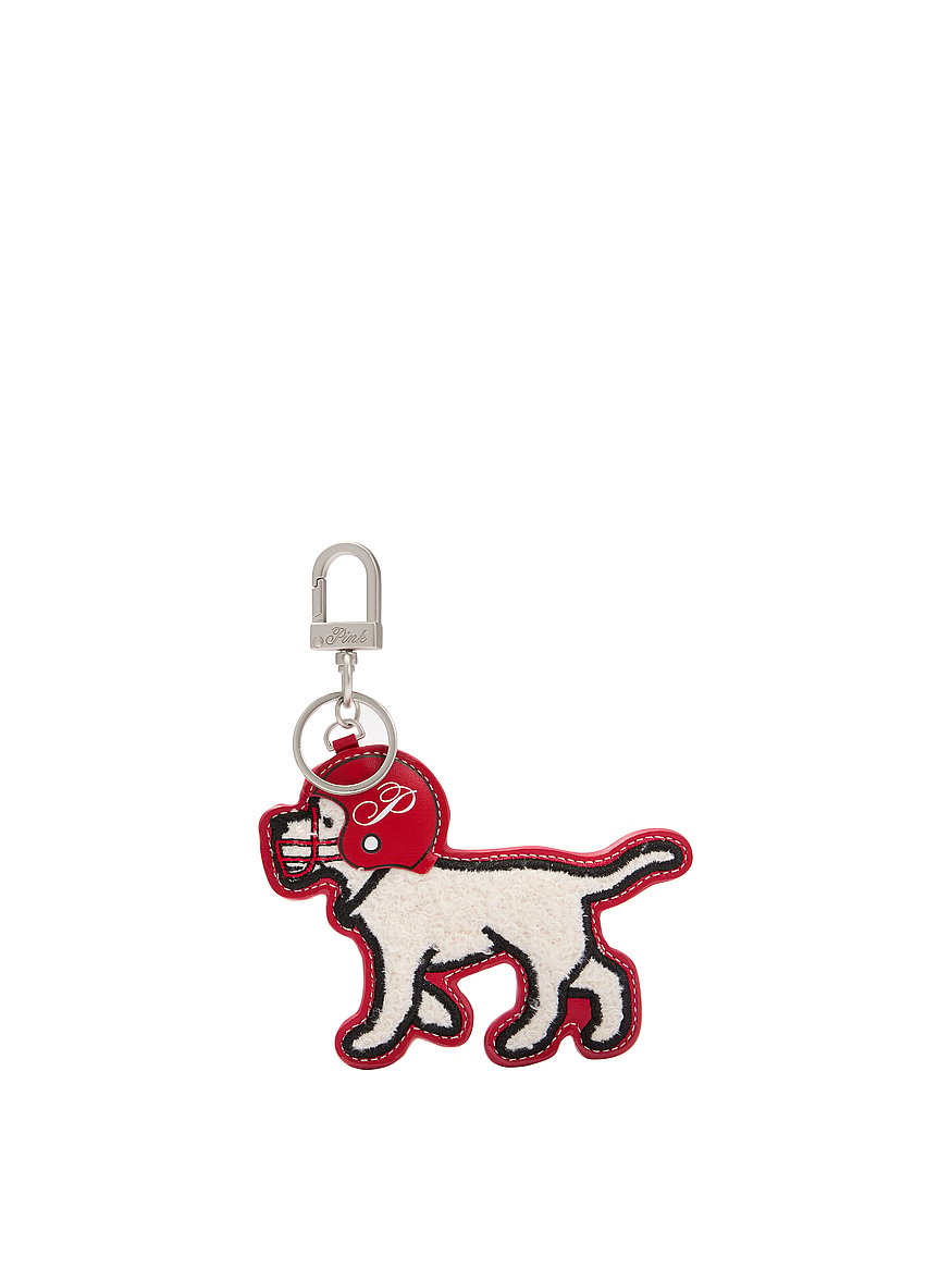 Buy Game Day Dog Keychain Charm, Cozy White & Red Lacquer - Order