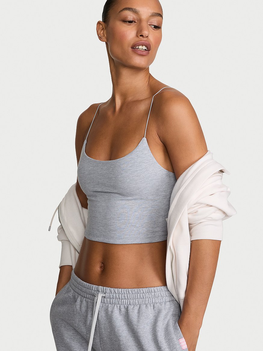 Buy Cotton Tank Top, Medium Heather Grey - Order Tops online