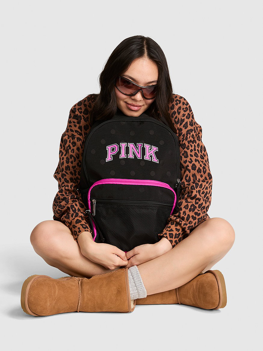 Buy Campus Backpack 18 Liters, Black & Pink Fire - Order Bags