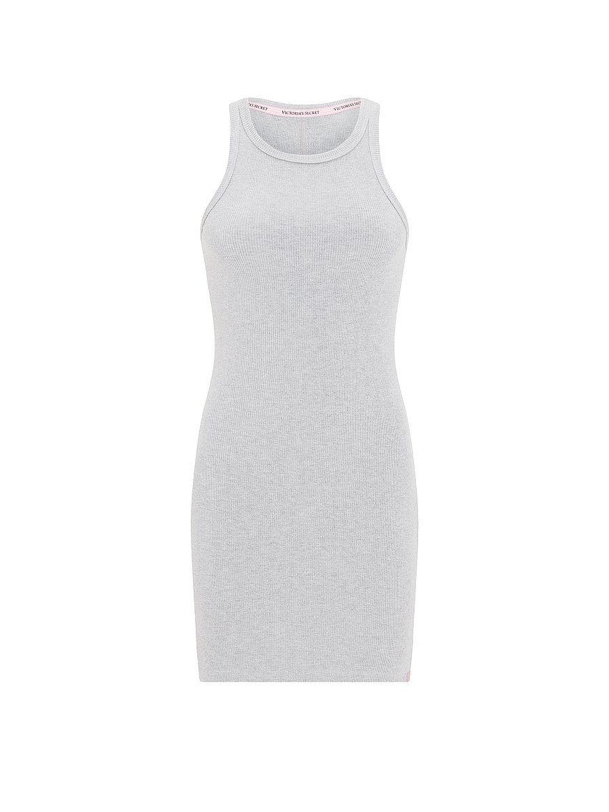 heather grey tank dress Victoria's Secret VS Iconic Rib Racerback Medium (XS) Womens dresses