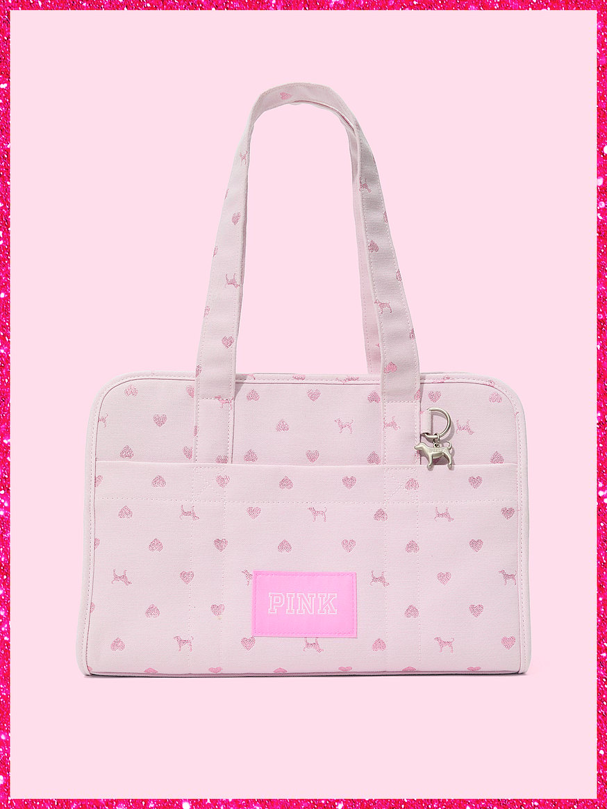 新品Victoria Sport トップス、バック3点セット　ピンク Buy PINK | Elle Jacquard Dog Carrier, Pink Tulip Heart Dog