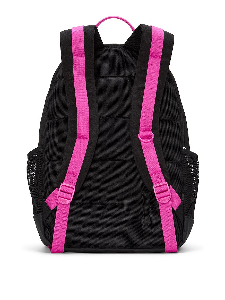 black leather victoria secret pink backpack Victoria's Quilted Puffer (Black) Victoria Secret Pink Mini Backpack