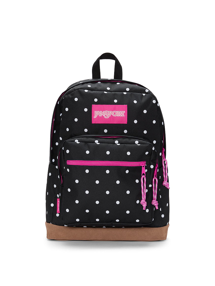 jansport backpack pink polka dot Laptop - Computer Bag with 2 Compartments, Ergonomic Shoulder Straps, 15” Laptop Sleeve, Haul Handle At 17 x 12.5 x 6 inches JanSport Big Student Fluorescent Pink