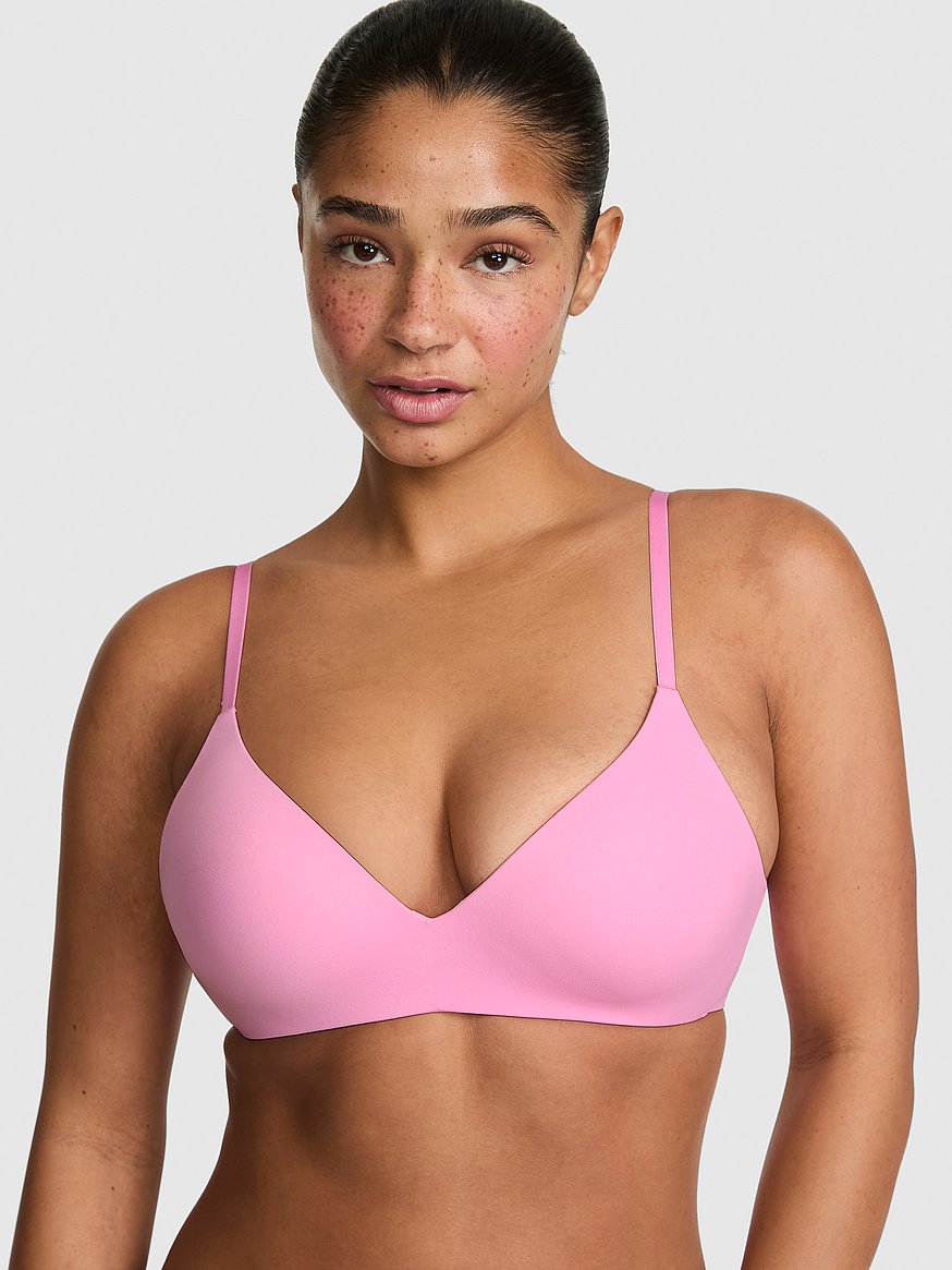 Buy Marshmallow Push-Up Wireless Comfy Bra, Pink Lollipop - Order