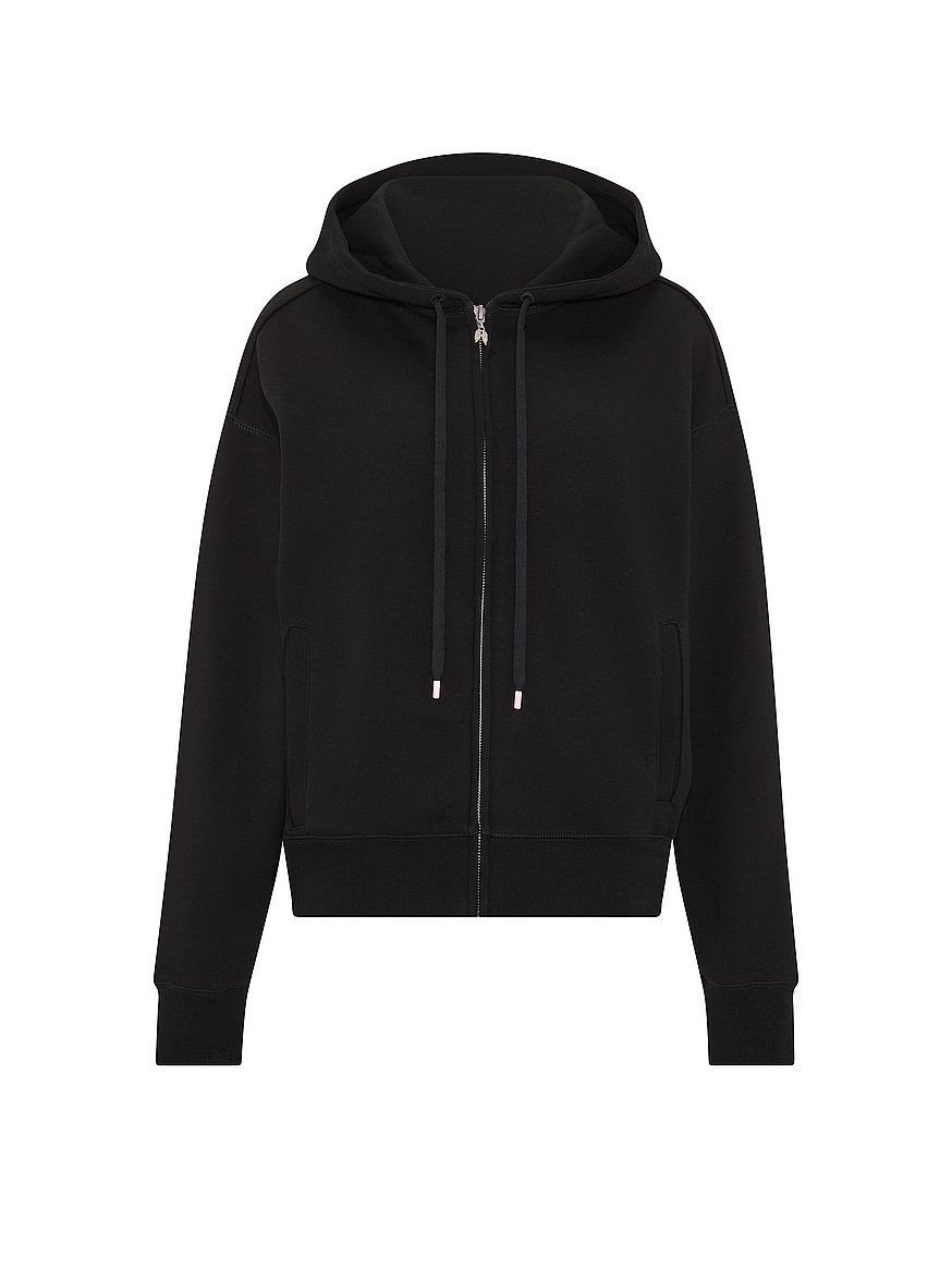 Buy Iconic Fleece Full-Zip Hoodie, Black - Order Hoodies