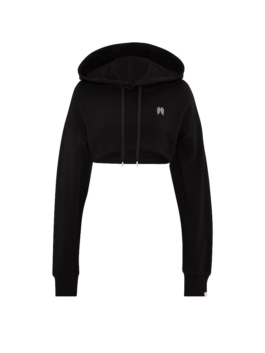 Buy Off-Duty Terry Hoodie Shrug, Black - Order Hoodies
