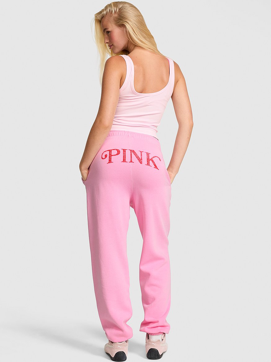 Sweat Pants Pink Victoria Secret Joggers Fleece Sweatpants Victoria's Secret Pink Grey Sweatpants Pink Fleece  Heritage Sweatpants By Victoria's Secret Jamaica Ubuy