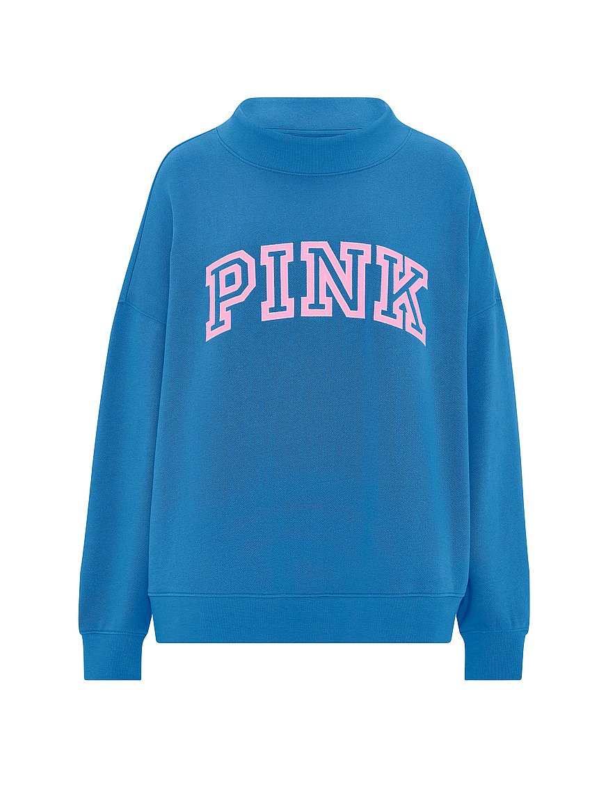 Buy Campus Fleece™ Oversized Mock-Neck Sweatshirt, Varsity Blue