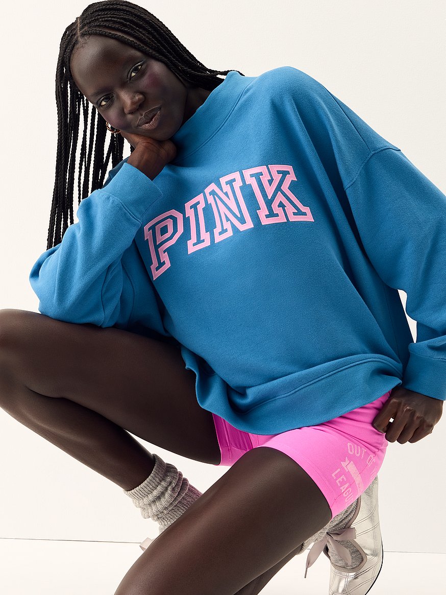 Buy Campus Fleece™ Oversized Mock-Neck Sweatshirt, Varsity Blue
