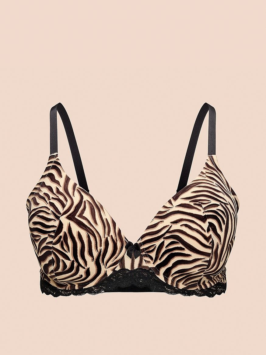 Buy Nare Lightly Lined Demi Bra, Zebra - Order Bras online
