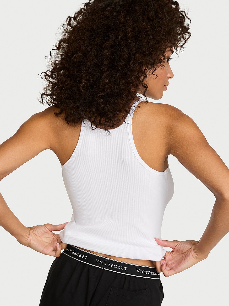 Buy Mix & Match Sleep Perfect Ribbed Tank Top, Vs White - Order