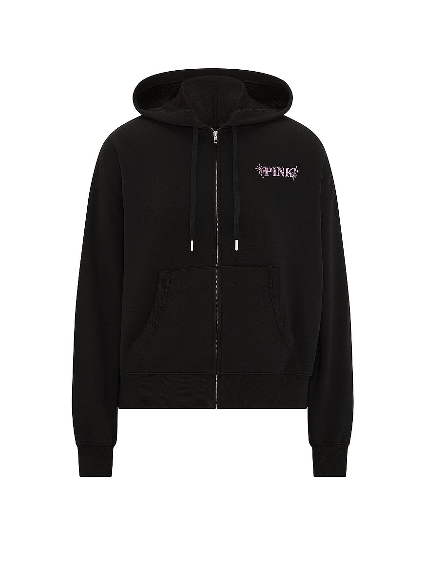Buy Campus Fleece™ Full-Zip Hoodie, Heathered Bright Vermillion