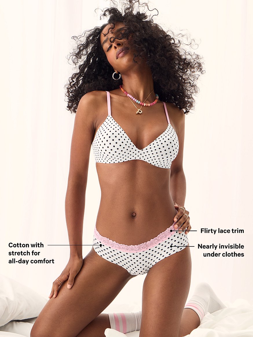 Buy No-Show Cotton V-String Panty, Sizzling Strawberry - Order